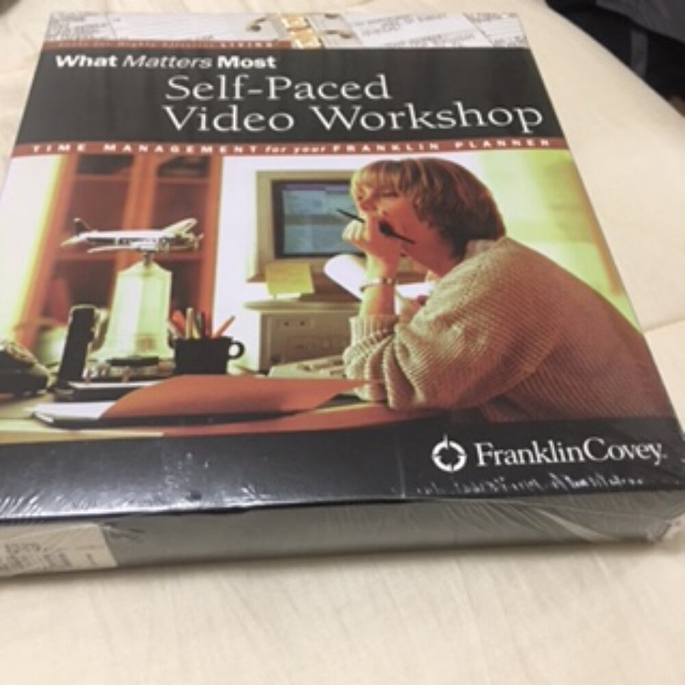 New (Vintage 2000) Sealed Franklin Covey What Matters Most Video Workshop